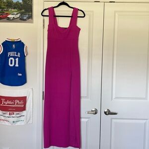 Nasty Gal Magenta Maxi Dress